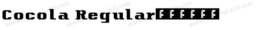 Cocola Regular字体转换